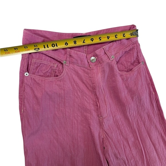 Zara Bubble Gum Pink Wide-Leg Pants Size M - Picture 7 of 17